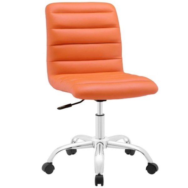 East End Imports Ripple Mid Back Office Chair- Orange EEI-1532-ORA